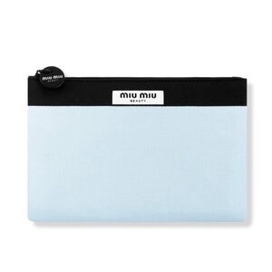 Miu Miu Beauty Black and baby blue Pouch